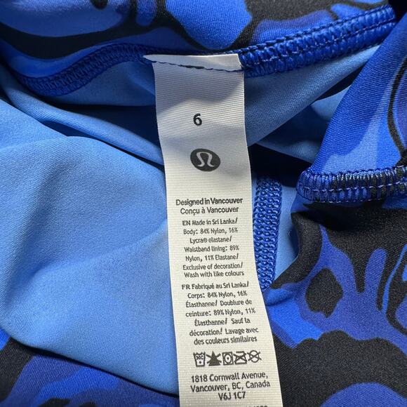 Lululemon Fast Free High-Rise Short 6" 5 Pocket Galactic Cobalt Size 6 NWT - Picture 7 of 11